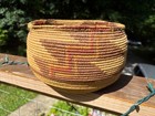 Antique Vintage Native American Coiled Basket  Maker Unknown   Selling As Is 