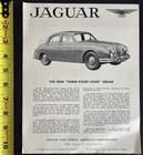 1957 Jaguar  the New Three-point-four 5 Passenger Sedan  Advertising Flyer