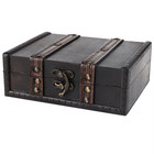 Vintage Wood Box Jewelry Storage Case Display Box Wooden Treasure Chest Desktop 