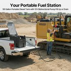 Portable Diesel Fuel Tank 58gal 10gpm W 12v Electric Transfer Pump   13 1ft Hose