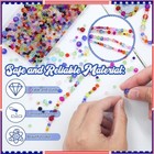 1300pcs Glass Beads For Jewelry Making - Colorful Rainbow Craft Crystal Beads   