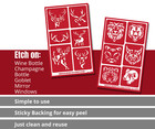 Exotic Wildlife Animals Pattern 2 Glass Etching Stencils Reusable Armour Etch