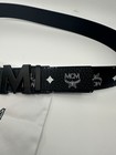 Mcm Men s Reversible Signature Mens Leather Belt One Size