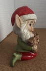 Vtg Ceramic Christmas Elf Figurine Homco 5406 Santas Helpers North Pole 4 75   