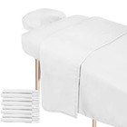  4 Sets 3 Piece Soft Microfiber Massage Table Sheets Set Bulk Includes Massage 