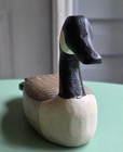Vintage Hand Carved Wood Canada Goose Decoy Figurine Unknown Artist 9 