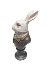 Alice In Wonderland Victoria Trading And Co White Rabbit With Clock Statue Rare