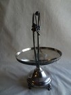 Antique Vintage Pairpoint Silver Plate Brides Basket Bowl Holder W  Handle  2111