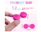 Contact Lens Container Box Colorful Case Kit Portable Leak Proof Travel 12 Pack