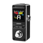 Professional Electric Guitar Bass Tuner Pedal Pitch Chromatic Tuning Lcd   Cable