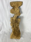 African Tribal Woman Wood Hand Carved Wall D  cor Approx  20 x6 5 