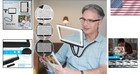 Led Lighted 5x Full-page Magnifier For Comfortable Hands-free Reading Experience