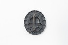 Ww1 German Black Wound Badge Verwundetenabzeichen Original Pinback
