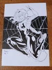 Original Comic Book Cover Art Amazing Ghost Spider-gwen Ghost Pinup Illustration