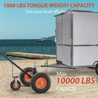 1000lbs Adjustable Trailer Dolly Trailer Mover 19  -26   Height W  2  Hitch Ball
