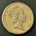 1985 Australian One Dollar  mob Of Roos   1 Queen Elizabeth Ii Coin