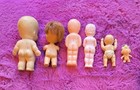 Vintage Miniature Doll Lot Small Dolls Figures 1      3 5    Dollhouse Collectibles