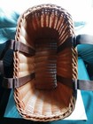 Vintage Look Basket W  Canvas Handle 