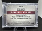 Bryce Harper Medallion Mvp-bh 10 25  Sp Phillies Nationals