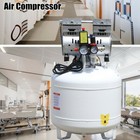 40l 110v Portable Dental Air Compressor Oil Free Silent Air Pump  New
