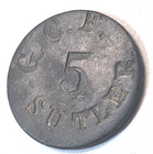 New York Civil War Sutler Token  1861-1865