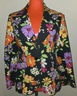 Vintage 70s Blazer Jacket Hippy Flower Power Cosplay Halloween Jackfin Size S m 