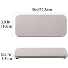 Niuyichee 2pk Water Absorbing Stone Tray Kitchen Bathroom Sink Soap Dish Diatomi