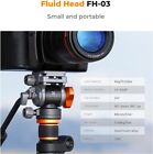 K f Concept Video Fluid Head Tripod Head Pan Tilt W acra Quick Release Plate