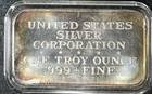 1973 Daniel Boone 1 Troy Oz  999 Fine Silver Bar  nice Looking Vintage Bar 