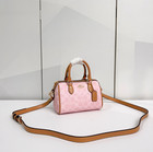 Coach Cek79 Mini Rowan Crossbody Bag In Signature Canvas Powder Pink Brown Nwt