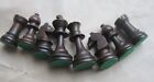 Chess Set 32 Complete Wooden Felted Pieces Vintage Chavet Chessmen