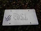 Vintage 2018 Maine State Police License Plate Original Metal Signed