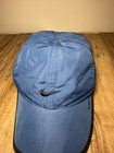 Vtg Y2k Nike Adult Dri-fit Featherlight Tailwind 6 Panel Hat-blue black Strap