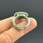 Genuine Ancient Roman Bronze Ring Depicting An Animal