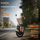 Kingsong S18 Pro  18  Electric Unicycle 100mm Suspension Anti-slip Euc Commuting