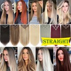 Clip In Human Hair Extensions Thick 100  Remy Hair Full Head Double Wefts 170g  