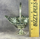 Antique Sterling Silver 4  Miniature  Sweetmeat Basket Compote 31g  Retriculated
