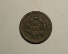 1853 Braided Hair Large Cent Copper  big Penny 