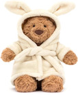 Jellycat Lovely Bartholomew Bear Bathrobe Plush Doll Brand New With Tag Dust Bag