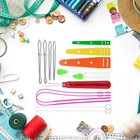 Drawstring Threader Seam Ripper Kit For Fabric Belts Strips Knitting Diy Sewing