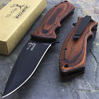7 75  Elk Ridge Wood Spring Assisted Folding Pocket Knife Blade Open Assist 