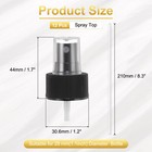 12 Pcs Black Spray Top  28 410 Fine Mist Sprayer Reusable Replacement Top