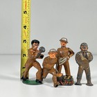Vintage Lot Of 4 Manoil Barclay Dimestore Lead Toy Soldiers Boxer Cook - Damaged