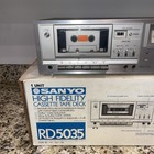 Vintage Boxed Sanyo Rd 5035 Stereo Cassette Deck Tape Player High Fidelity Japan