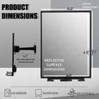 Shower Mirror Fogless For Shaving  Adjustable Shaving Mirror With Razor Holder