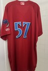 Clearwater Threshers Game Worn Jersey Used Philadelphia Phillies Milb Mlb Fsl