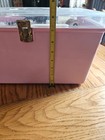 Vintage Wilson Wil-hold Pink Plastic Sewing Box Basket Clear Notions Tray Usa