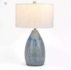 Set 2 Luca Blue Decorative Ceramic Table Lamp