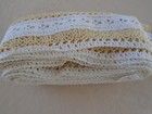 6 Yards Vintage French Crochet Lace Work Trim Victorian Ribbon Edge Sewing Boho