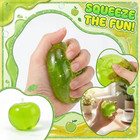 Squishy Green Apple Stress Ball Soft Fidget Sensory Toy For Adhd Autism Slow Reb